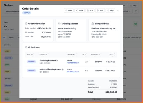 Orders