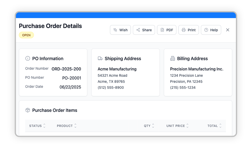 Purchase Orders